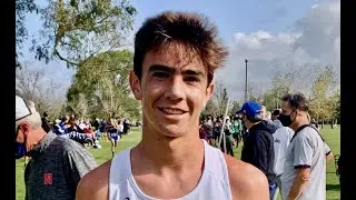 Laguna Beach senior Mateo Bianchi wins 2020 (2021) Sunset League Wave Division Cross Country Finals!