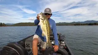 Bass fishing lake chatuge 