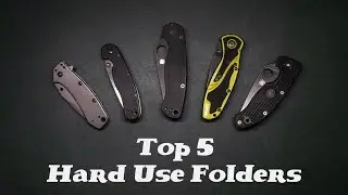 My Top 5 Favorite Hard Use EDC Folding Pocket Knives! Kershaw, Spyderco and MORE!