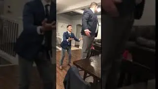 Guy Falls to Floor Failing to Bear Trust Falling Friend's Weight - 1016093