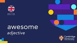 How to pronounce awesome | British English and American English pronunciation