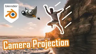 2D to 3D Effect with Camera Projection Mapping in Blender 2.93