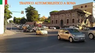 Car traffic in Rome (Italy)