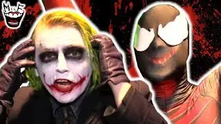 JOKER vs CARNAGE! Real Life Superhero Battle at Comic Con! - MELF
