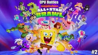 Nickelodeon All-Star Brawl 4 Player All Random CPU Battles #2