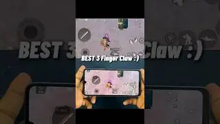 BGMI & PUBG MOBILE Best 3 finger claw control code #shorts