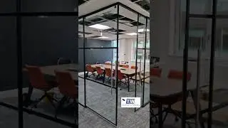 Glass Meeting Room. #door #glasspanel #modernoffice #modernofficedoordesign