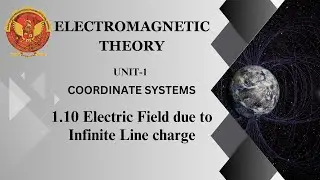 1.10 Electric Field due to Infinite Line charge | EE302 | EC504 (A) | EX504 (B) |