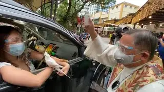 Drive-through pet blessing hosted in The Philippines