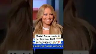 Mariah Carey reacts to her first GMA performance 💙 #shorts