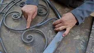 صنع ديكور سرير حديد / Making an iron bed decoration