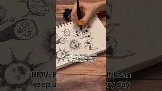 Easy spooky doodles&hellip; #inktober #inktober2023 #inkdrawing #drawingprocess