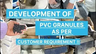 DEVELOPMENT OF PVC GRANULES AS PER CUSTOMER REQUIREMENT 🏭💥#pvc #pvcgranules #rawmaterial #machine