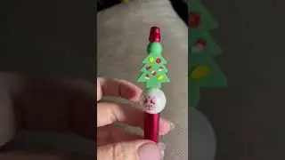 Christmas tree beaded pen
