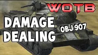 Нанесение урона на Obj 907 🔨 wot blitz - Ваши повторы World Of Tanks Blitz с комментариями