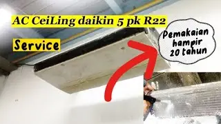 Service ac ceiling daikin 5pk