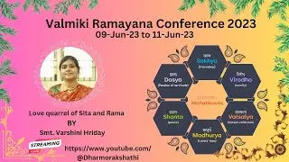 Valmiki Ramayana Conference 2023 - Smt. Varshini Hriday