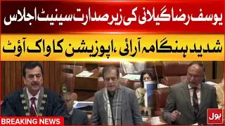 Senate Meeting Chaired By Yusuf Raza Gilani | Opposition Walkout | PTI vs PMLN | Breaking News