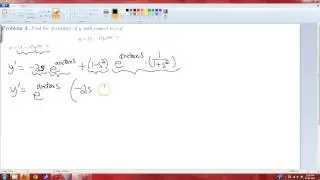 UPenn Math 103 Product Rule with exponential and inverse trig