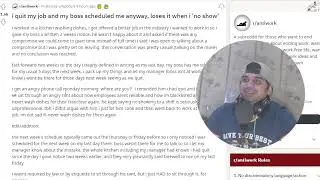 Reddit Funny Story about Guy Quitting his job and still being scheduled for work ...