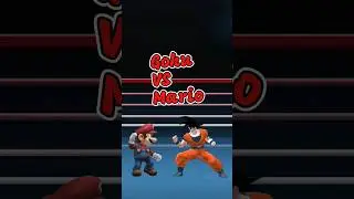 Goku VS Mario #dragonballsuper #Mario #dramaticfinish