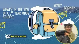 What&rsquo;s in my BAG as a 3rd year MBBS student? 💼📚| DAILY VLOG| #mbbs #whatsinmybag #medlife 