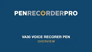 VA30 Audio Recording Pen | 30-day Battery Activated Spy Hidden Audio Recording Device