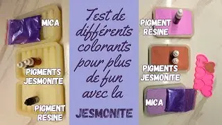Test de différents colorants pour plus de fun (Jesmonite, Mica et Epoxy)