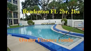 #Bradenton, Florida 2br, 2ba owner finance condo in 55+ community close to everything
