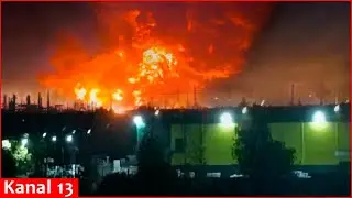 Украинские беспилотники нанесли удар по одному из крупнейших и самых современных нефтеперерабатыв...