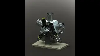 Five Cylinder Radial Engine