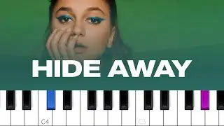 Daya - Hide Away (piano tutorial)
