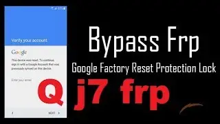 Q Mobile j7 frp bypass