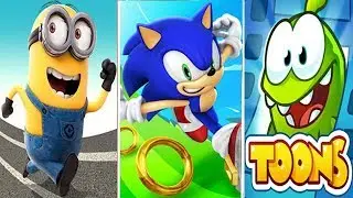 Despicable Me Minion Rush vs Sonic Dash vs Om Nom Toons Cut the Rope