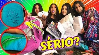 REAGINDO AO QUE SOBROU DO MATERIAL ESCOLAR DAS BFFS DA ESCOLA