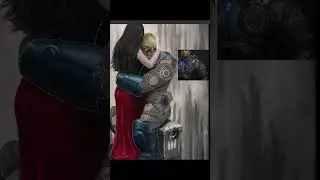 GEARS OF WAR: COUPLE.  (DIGITAL PAINTING TIME-LAPSE)