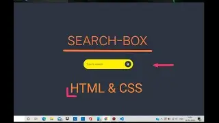 Search Box Design Using Only HTML & CSS || Coder`s World