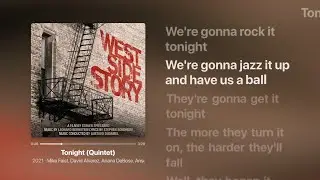 Mike Faist - Tonight (Quintet) (Lyrics) | West Side Story