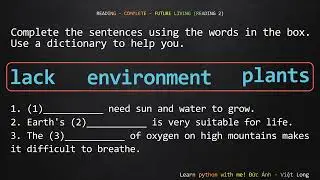 UNIT 6 - FUTURE LIVING - READING 2 - PREPARING TO READ B (p111)