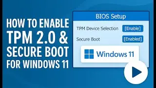 🟦 How To Enable TPM 2 and Secure Boot On Intel Systems for Windows 11 🟦
