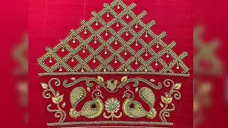 Elegant sleeve design// Aari embroidery Bridal blouse work design
