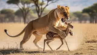 Lion Attacks Baby Deer in USA Jungle | Mother Deer Calls Rescue Team | Emotional Wildlife Rescue