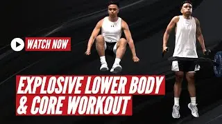 Explosive Lower Body & Core Workout For Athletes | Increase Vertical Jump and Core Strength