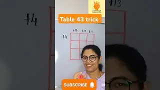 Easy way to ✍️ table 43 trick  #shorts #ytshorts #trending #mathedge