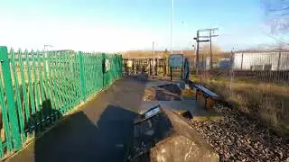 Penistone station , disused side Woodhead route platforms