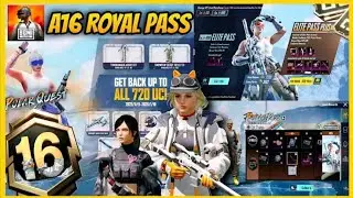 🔥BGMI A16 ROYAL PASS IS HERE - 1 TO 100 REWARDS AND COMPLETE LOOK IN 4.1 UPDATE                     