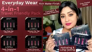 Pilgrim Matte Mini Liquid Lipstick 4 in 1 Pack Smudgeproof, Hydrating & Lightweight/Mousmi's corner