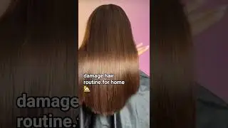 damage freeze hair routine for home 🏡.#hair care #selfcare #hair #viral #shorts