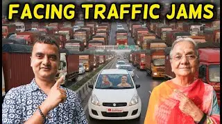 Mother son stuck in traffic jam on highway | Day 4 | Sikkim trip