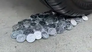 Crushing Crunchy & Soft things by Car - Silver Coins⚪️